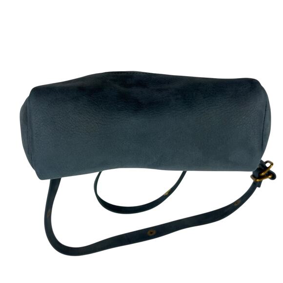 Nat + Nin Blue Rio Classic Quilted Matte Leather Crossbody Bag with Chain Strap - Picture 7 of 11